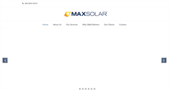 Desktop Screenshot of max-solar.com
