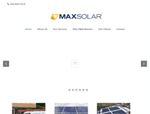 Tablet Screenshot of max-solar.com